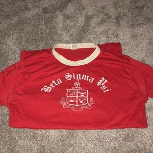 vintage beta sigma psi ringer tee